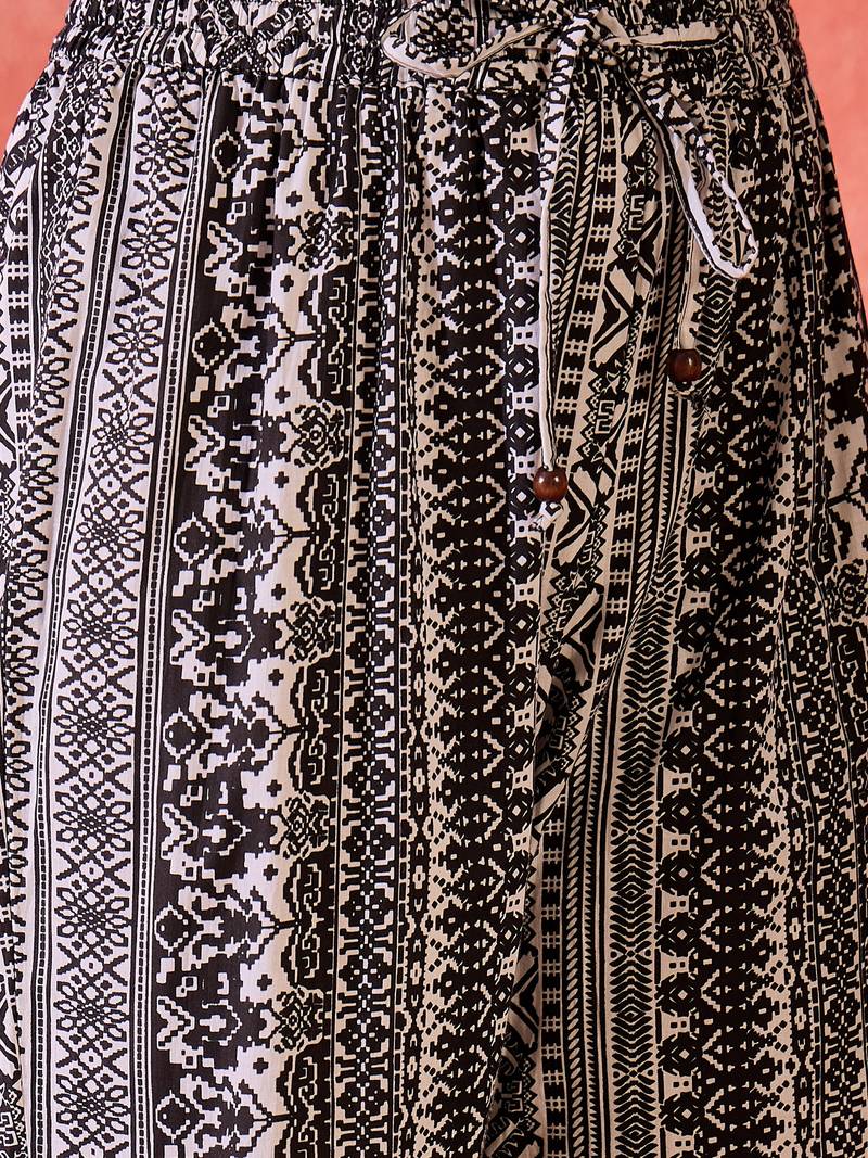 Women floral printed cotton kurta with palazzo