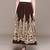 Brown printed Viscose skirt