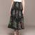 Black printed Viscose skirt