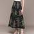 Black printed Viscose skirt