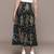 Black printed Viscose skirt