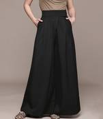 Black Viscose palazzo