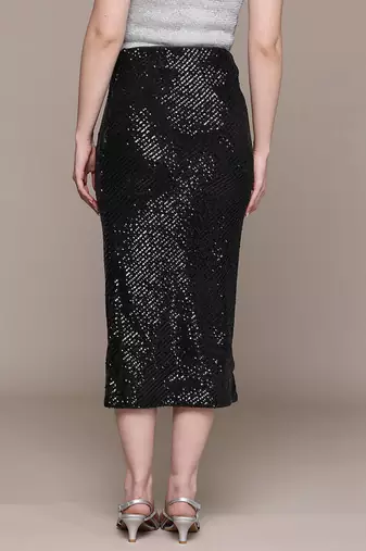 Black embellished Viscose skirt