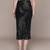 Black embellished Viscose skirt