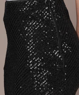 Black embellished Viscose skirt 5
