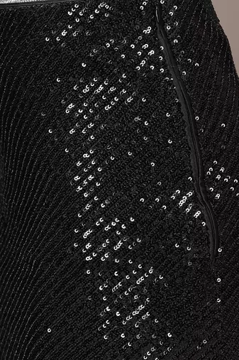 Black embellished Viscose skirt