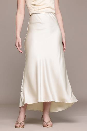 Ecru white Viscose skirt
