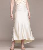 Ecru white Viscose skirt