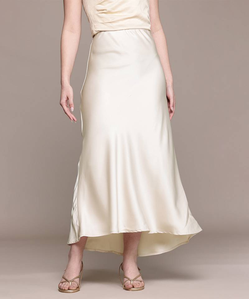 Ecru white Viscose skirt