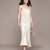 Ecru white Viscose skirt