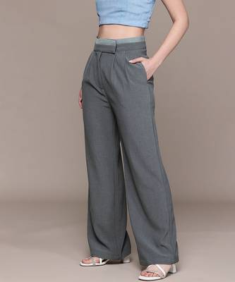 Grey Viscose trouser 2