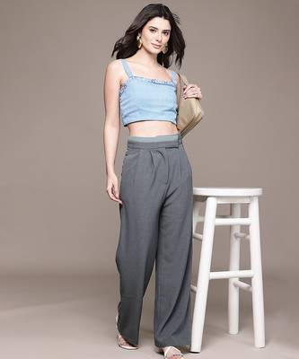 Grey Viscose trouser 4