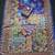 Roman Silk With ajarakh Print And Real Mirror Work Women's Saree With Blouse Set 