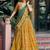 Gorgeous Mustard Yellow Foil Printed Tussar Silk Haldi Wear Lehenga Choli