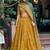 Gorgeous Mustard Yellow Foil Printed Tussar Silk Haldi Wear Lehenga Choli
