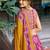 Regal Rani Pink Foil Printed Tussar Silk Wedding Wear Lehenga With Blouse