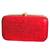 Red sequinned party clutch