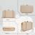 Beige gold party clutch