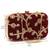 Maroon embroidered party clutch