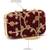 Maroon embroidered party clutch