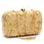 Golden embroiderede party clutch