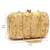 Golden embroiderede party clutch