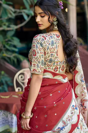 Classic Off White Foil Work Tussar Silk Festive Wear Lehenga Choli With Dupatta