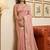 Pink woven tissue silk saree with blouse