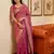 Rani pink woven tissue silk saree with blouse