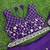 Purple sequins and thread embroidered georgette lehenga choli