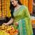 Parrot pochampally silk woven saree with blouse