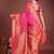 Pink banarasi silk woven saree with blouse