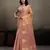Pink tissue silk woven saree with blouse