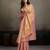 Pink tissue silk woven saree with blouse