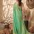 Mint tissue silk woven saree with blouse