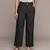 Black Viscose straight trouser