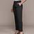 Black Viscose straight trouser