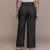 Black Viscose straight trouser