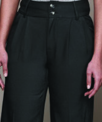 Black Viscose straight trouser 5