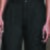 Black Viscose straight trouser