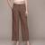 Brown Viscose straight trouser
