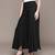 Black cotton viscose flared palazzo