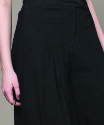 Black cotton viscose flared palazzo 5
