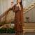 Women's Gorgeous Embroidery Work Vichitra Silk Fabric Straight Kurta Pant and Dupatta Set