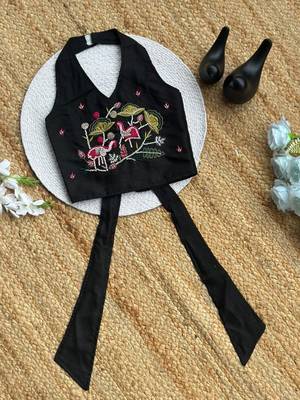Premium pure cotton fabric with hand work kids co-ord set 4
