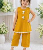 Yellow summer festival wear for kids