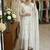 White vichitra silk  party wear embroidery salwar  suit set