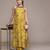 Mustard printed viscose kurta set