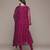Fuchsia printed viscose kurta set