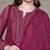 Fuchsia printed viscose kurta set